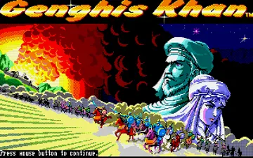 Genghis Khan_DiskA screen shot title